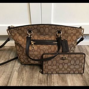 Coach Prairie Bag With Matching Wallet